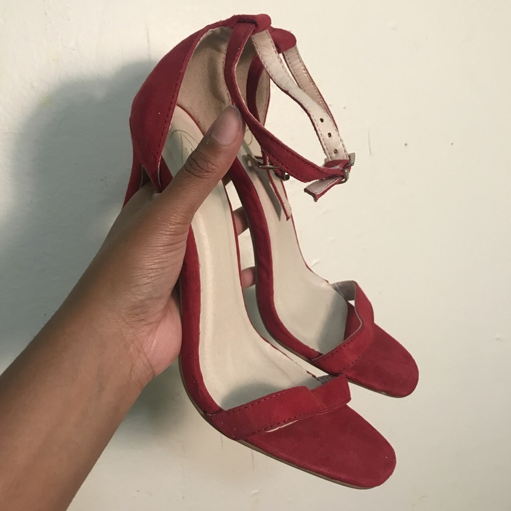 Red Minimal Heels